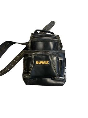 DeWALT Black Leather Contractor Belt Bag